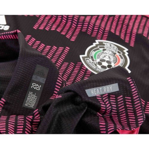 Adidas Mexico Official Home Pink /Rosa Jersey Shirt 2021 (Authentic) logo