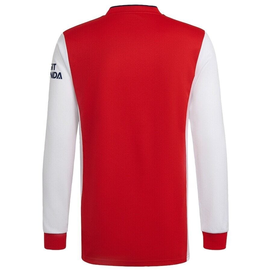 Official Arsenal adidas 2021/22 Home Long Sleeve Jersey - Red/White back