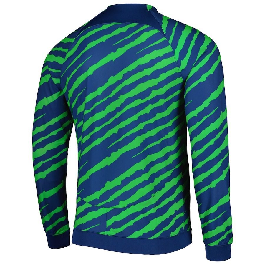 Brazil National Team Nike Academy Pro Anthem Performance Raglan Full-Zip Jacket - Blue/Green 2