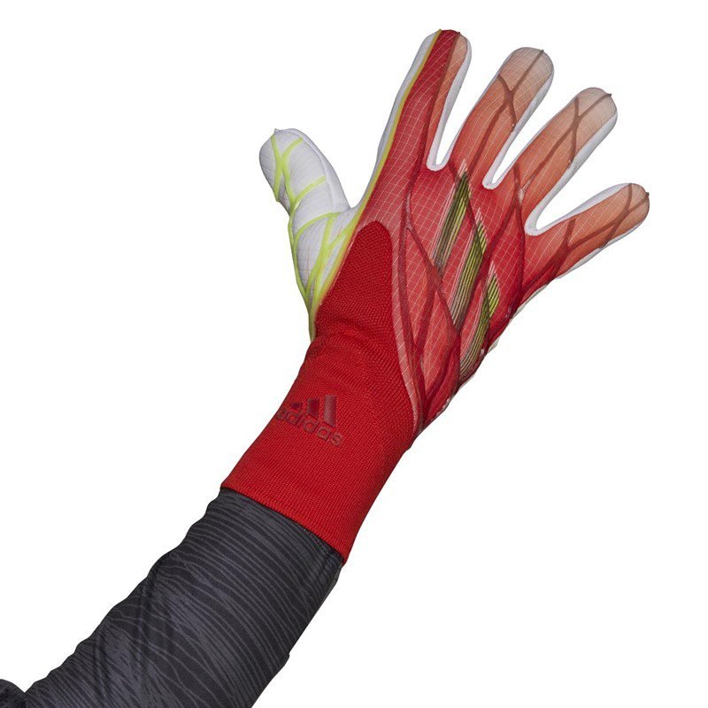 Adidas Mens X Pro Goalkeeper Gloves Solred/White/Red/Black 2