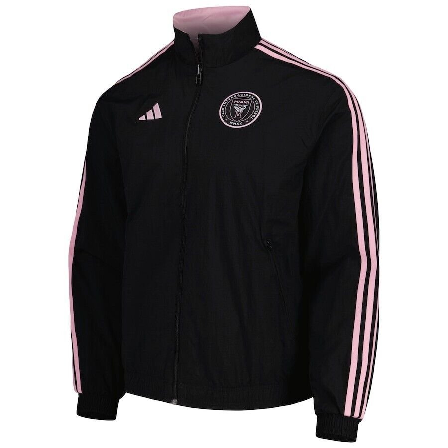 Official Adidas Inter Miami Jacket Anthem Reversible - Black/Pink