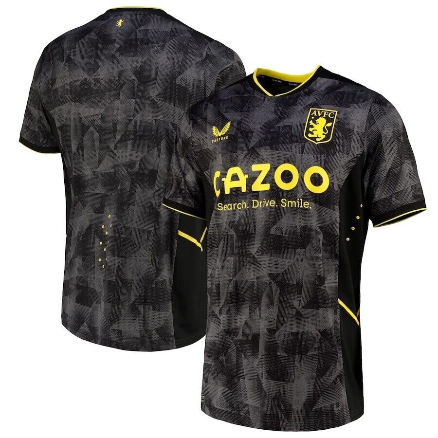 Official Aston Villa Third Pro Jersey 2022/2023 Black/Yellow 3
