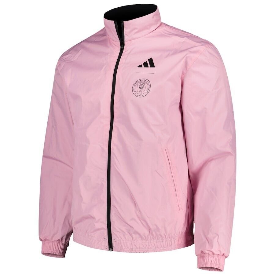 Official Adidas Inter Miami Jacket Anthem Reversible - Black/Pink 2