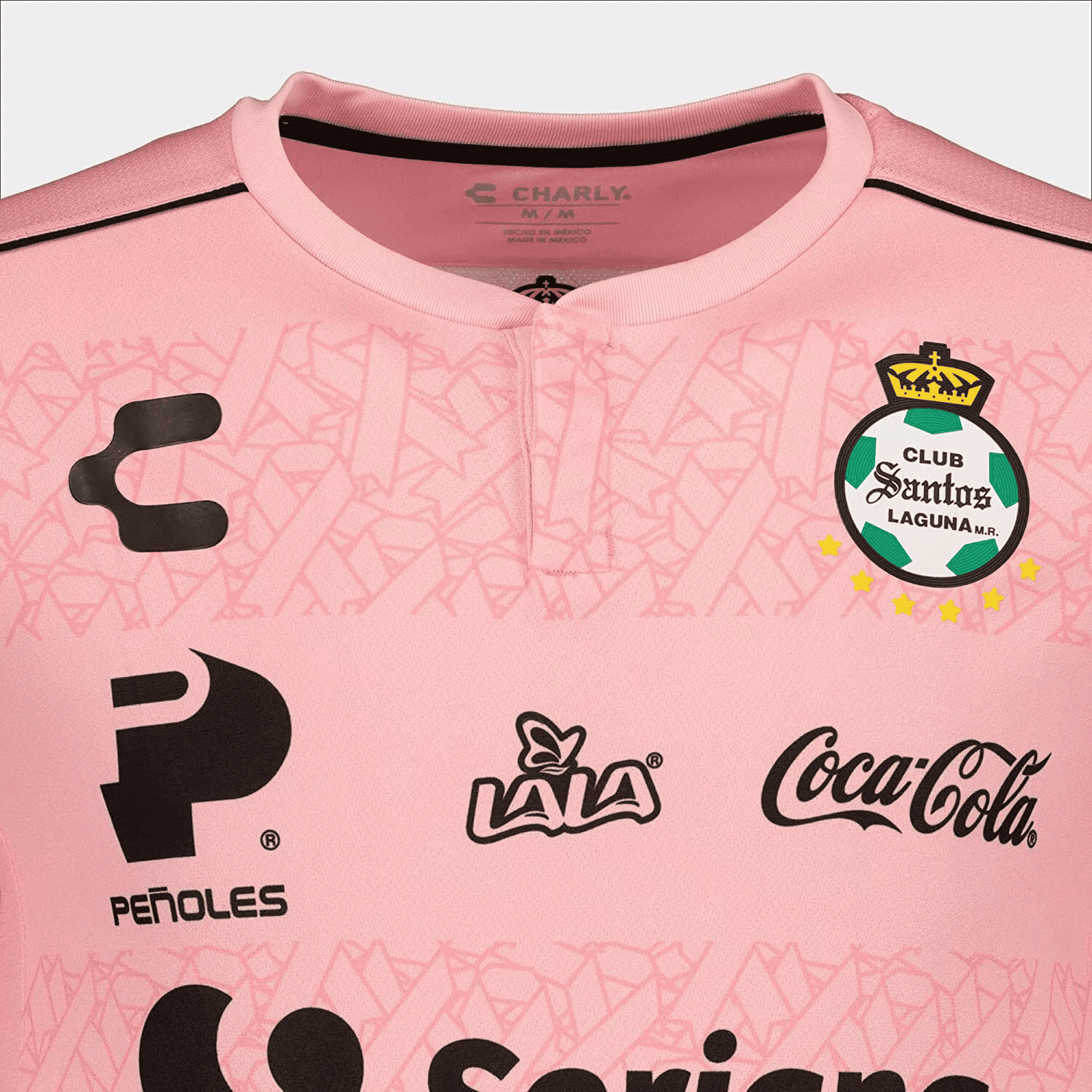 Santos Laguna Official Pink Jersey 19-20 (Authentic) 3